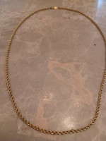 14k gold filled necklace rope chain 18 inches