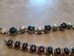 Sterling silver bracelet with stones .your choice.