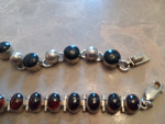 Sterling silver bracelet with stones .your choice.