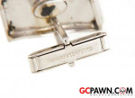 STUNNING!! Men's 14K White Gold Diamond and Star Sapphire Cufflinks