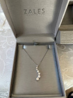 Zales Journey Diamond Necklace 1.50 CTW 14K White Gold Setting