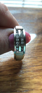 Men's Diamond Wedding Bands 10K Gold