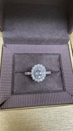 Neil Lane Oval Diamond Engagement Wedding Ring Set 14K White Gold
