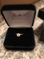 Kay’s .70 carat round diamond solitaire ring 14K white gold