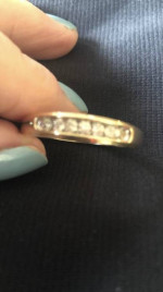 Men’s diamond wedding band rings. 10K gold