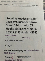 ROTATING NECKLACE  HOLDER
