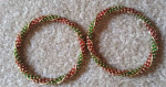 Set of 2 red and green bangles
