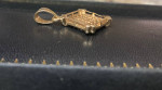 14K Sapphire and Diamond Charm