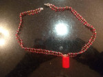 Red Focal Necklace