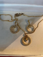 Sterling Silver Necklace and Earrings Set