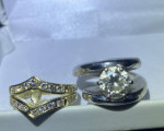 2 carat diamond and rings