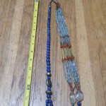 Beautiful Lapis & Natural Stone Prayer Beads Necklace / Decor