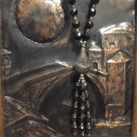 Turkish Middle Eastern Tassle Necklace with Silver Charm