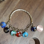 Turkish Glass Evil Eye Charm Bracelet