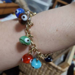 Turkish Glass Evil Eye Charm Bracelet