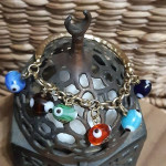 Turkish Glass Evil Eye Charm Bracelet