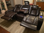 Coaster Furniture Delangelo Power Sofa. Movie Theatre Style Seats OBO!