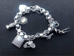 Antique Sterling Silver Charm Bracelet