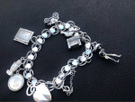 Antique Sterling Silver Charm Bracelet