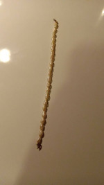 7" PEARL BRACELET WITH 14K GOLD CLASP