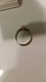 10K GOLD RING WITH PEARL SIZE 8 1/2