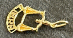 14K Yellow Gold Zodiac ~Libra Pendant.  Gender Neutral!