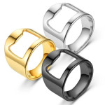 Stainless Steel Punk Ring Bottle Opener - Party Essential, Fashionable