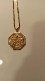 18K GOLD NECKLACE ( 750 )  18"   13.50G