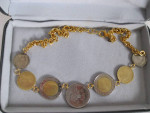 Lire Coin Necklace and Bracelet