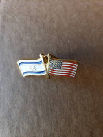 New!  Israel - United States Pin