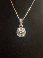 1.55 ct Solitaire Diamond Necklace