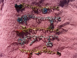 Brand New Charm Bracelets w/ 3 charms