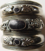 Large Cuff Bracelet ~ Onyx/Dragons