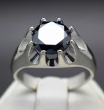 Mens Black Diamond RING 3.72carots