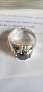 Mens Black Diamond RING 3.72carots