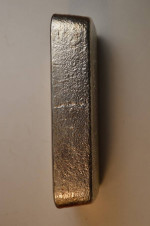 JOHNSON MATHEY 100 OUNCE SILVER BAR  EXTREMELY RARE POURED