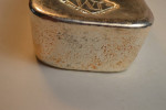 JOHNSON MATHEY 100 OUNCE SILVER BAR  EXTREMELY RARE POURED