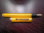 14KT Gold Beautiful Sheaffer Levenger Seas Caribbean Fountain Pen Exq