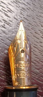 14KT Gold Beautiful Sheaffer Levenger Seas Caribbean Fountain Pen Exq