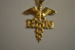 14K RN PENDANT & 20" 14KT CHAIN 14K
