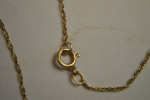14K RN PENDANT & 20" 14KT CHAIN 14K