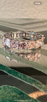 Rose Quartz Eternity Band