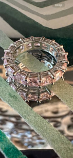 Rose Quartz Eternity Band