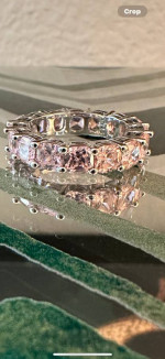 Rose Quartz Eternity Band