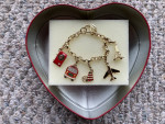 Argento SC Jetsetter Paris Travel Charm Bracelet - Swarovski elements