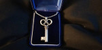 BRAND NEW...MATCHING KEY NECKLACE AND EARRINGS