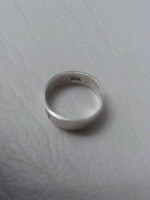 Sterling Silver Love Band, Sz 7