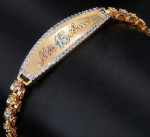 Mis 15 años necklace or bracelet/oro laminado 14k