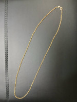 14K Italian Gold 18" Diamond Cut Rope Chain