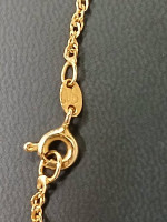 14K Italian Gold 18" Diamond Cut Rope Chain